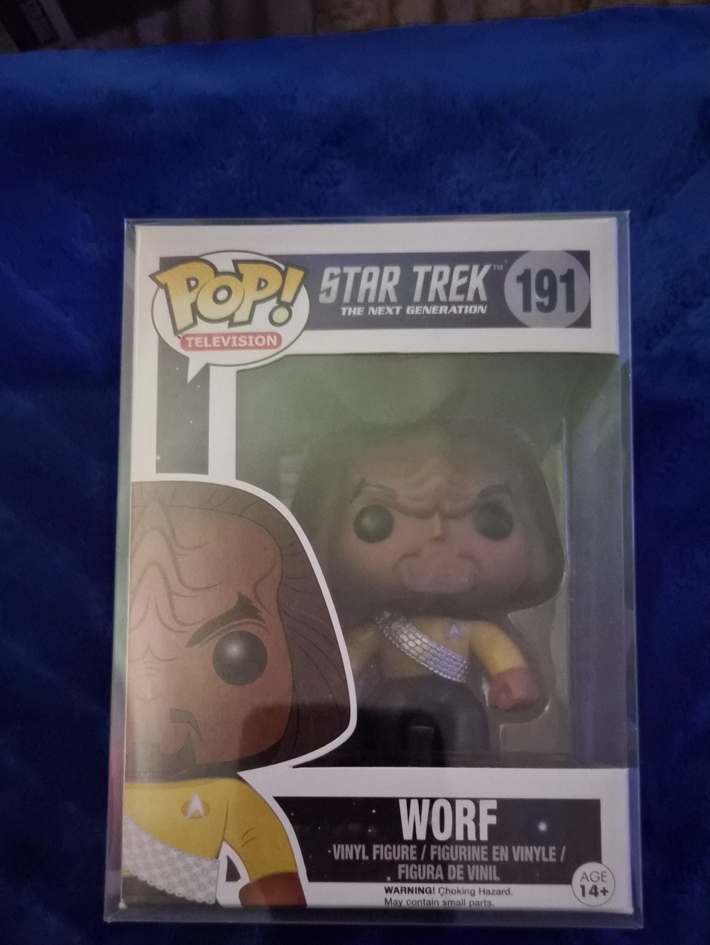 Funko Pop! Star Trek: The Next Generation Worf Vinyl Figure (#191) **PRISTINE